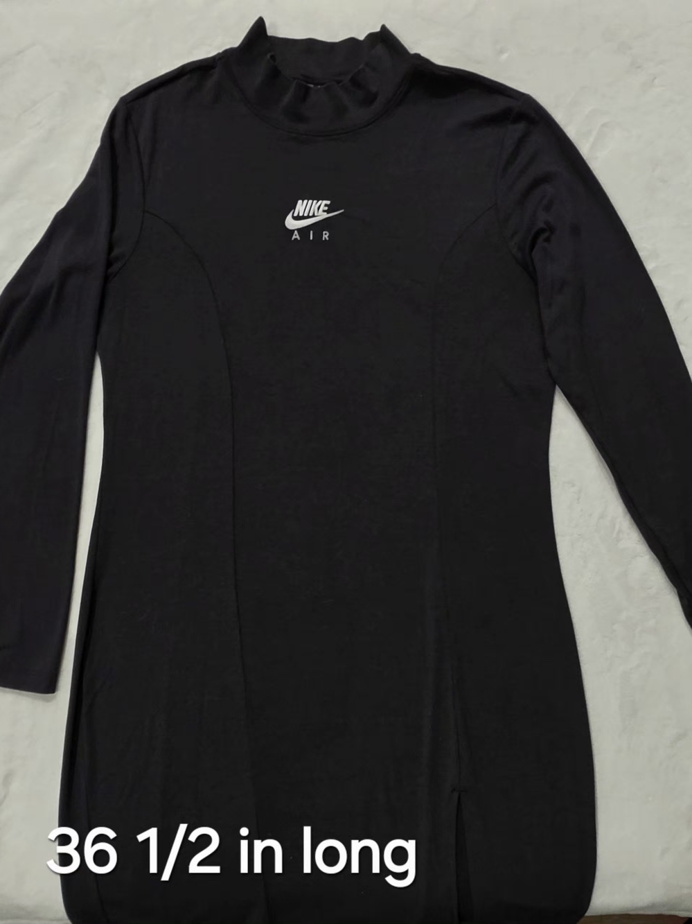 Nike women's long-sleeve mock-neck dress